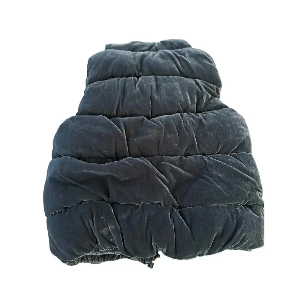 GYMBOREE Girls Black Winter Full Zip Puffer Vest Size Medium